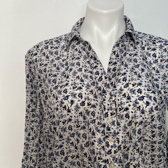 J Jill Floral Button Down Long Sleeve - Picture 2 of 8
